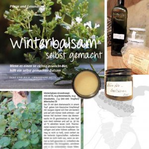 Winterbalsam - eine Anleitung