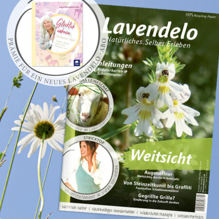 Lavendelo-Abo mit Prämie "Buch Glücklich wohnen"