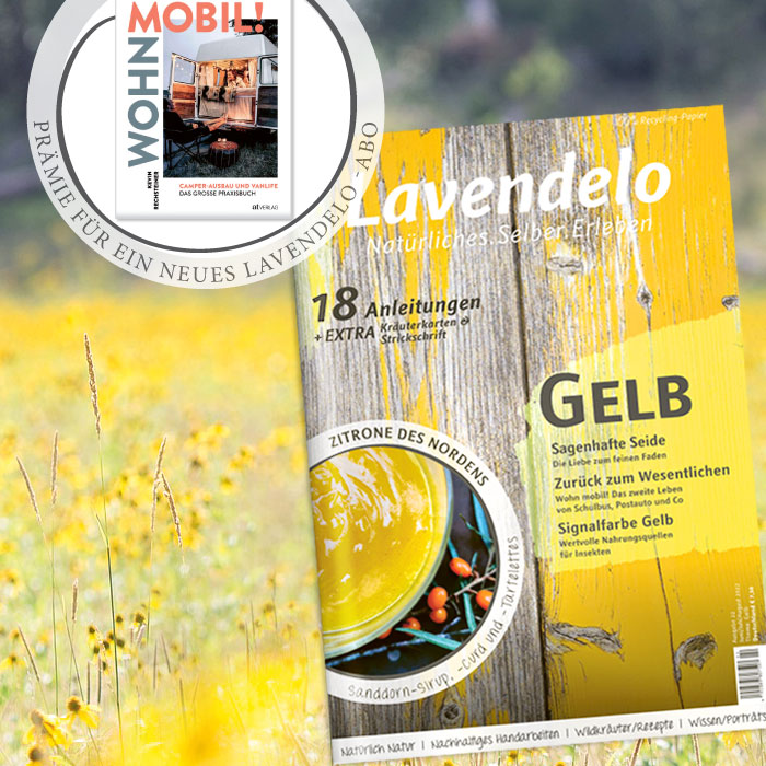 Lavendelo-Abo mit Prämie Buch "Wohn mobil!" von Kevin Rechensteiner