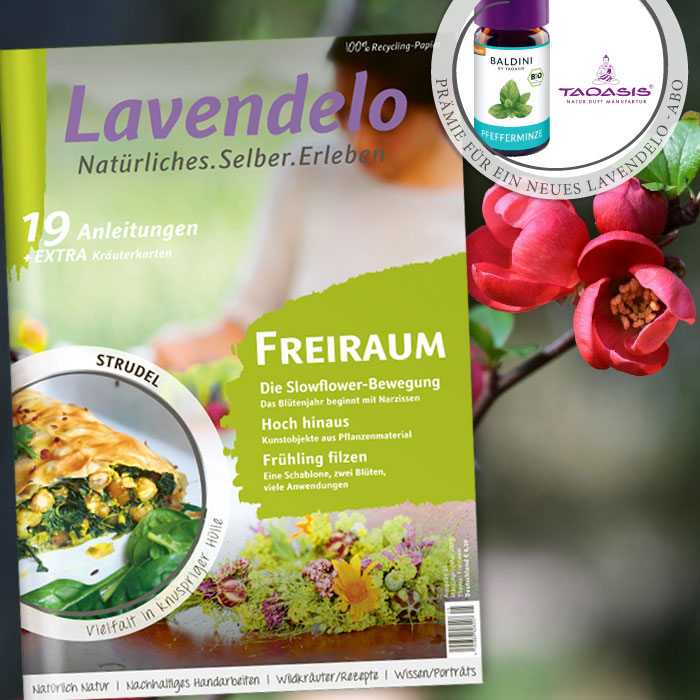 Prämie Pfferminzöl für ein Lavendelo-Abo